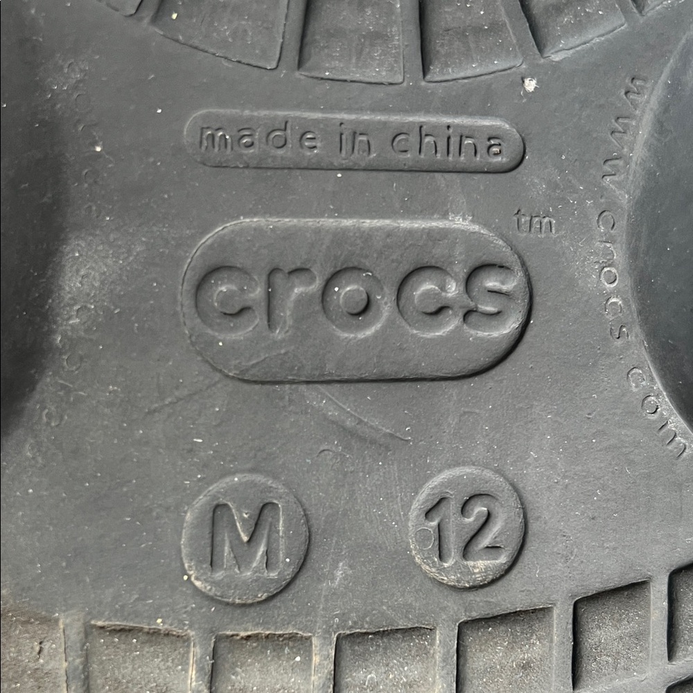 CROCS Black Slide Sandals - Picture 2 of 9